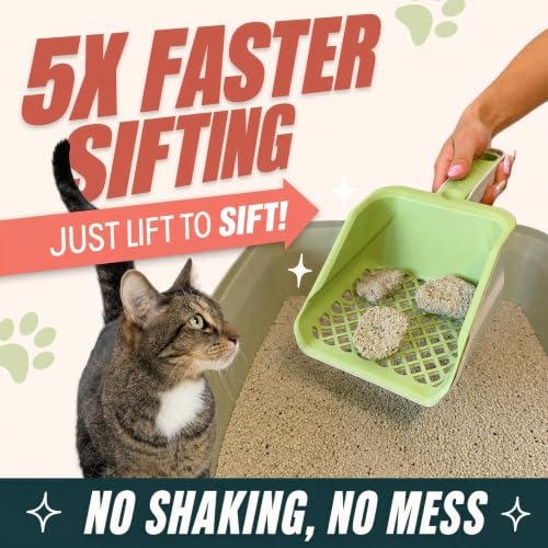 Sprinkle & Sweep Speed Sifter Switch Cat Litter Scooper, 2-in-1 Sifter Tool by Sprinkle & Sweep - Used condition - Image 4