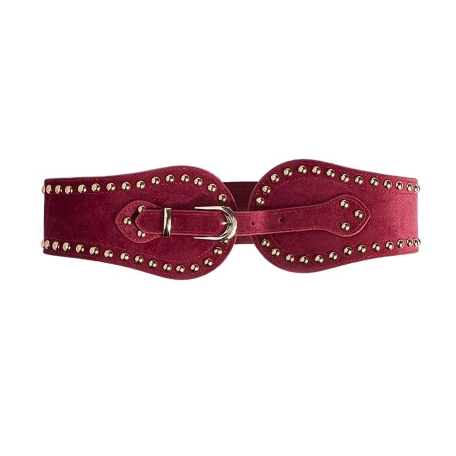 Ceinture large élastique ajustable en daim for femme pour Costumes