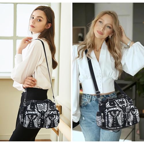 Image of Angel Kiss Small Purse Handbag for Women Crossbody and Shoulder Bags Multipocket Soft Hobo Purses
