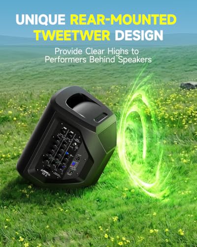 Donner MT-2 Portable PA System, 300W Wireless BT Speaker Sound Amplifier - image 5