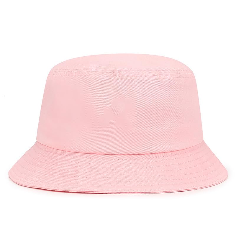 Parent-Child Sun Hat Smile Face Bucket Hat for Mother&Baby Boys Girls Beach Hat Sun Protection Cotton Hats Dad Hats Cap (US, Age, 2 Years, 8 Years, Pink)