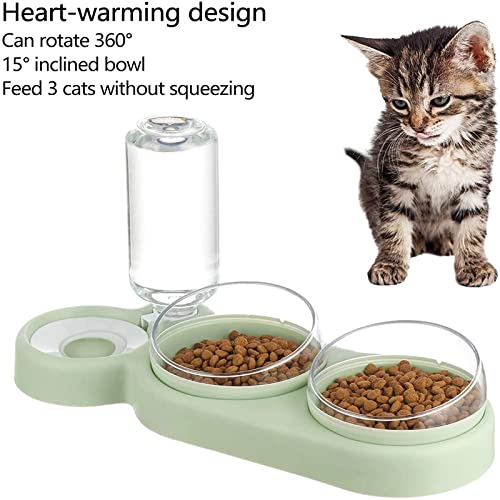 Comedero para Gatos Cuenco de gato for mascotas Alimentador automático for perros Botella de agua potable Alimentador de mascotas Contenedor de agua con soporte Accesorios for mascotas Cuencos de Viaj