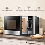 BLACK+DECKER Digital Microwave Oven with Turntable Push-Button Door, Child Safety Lock, Stainless Steel, 0.9 Cu Ft - Image 4