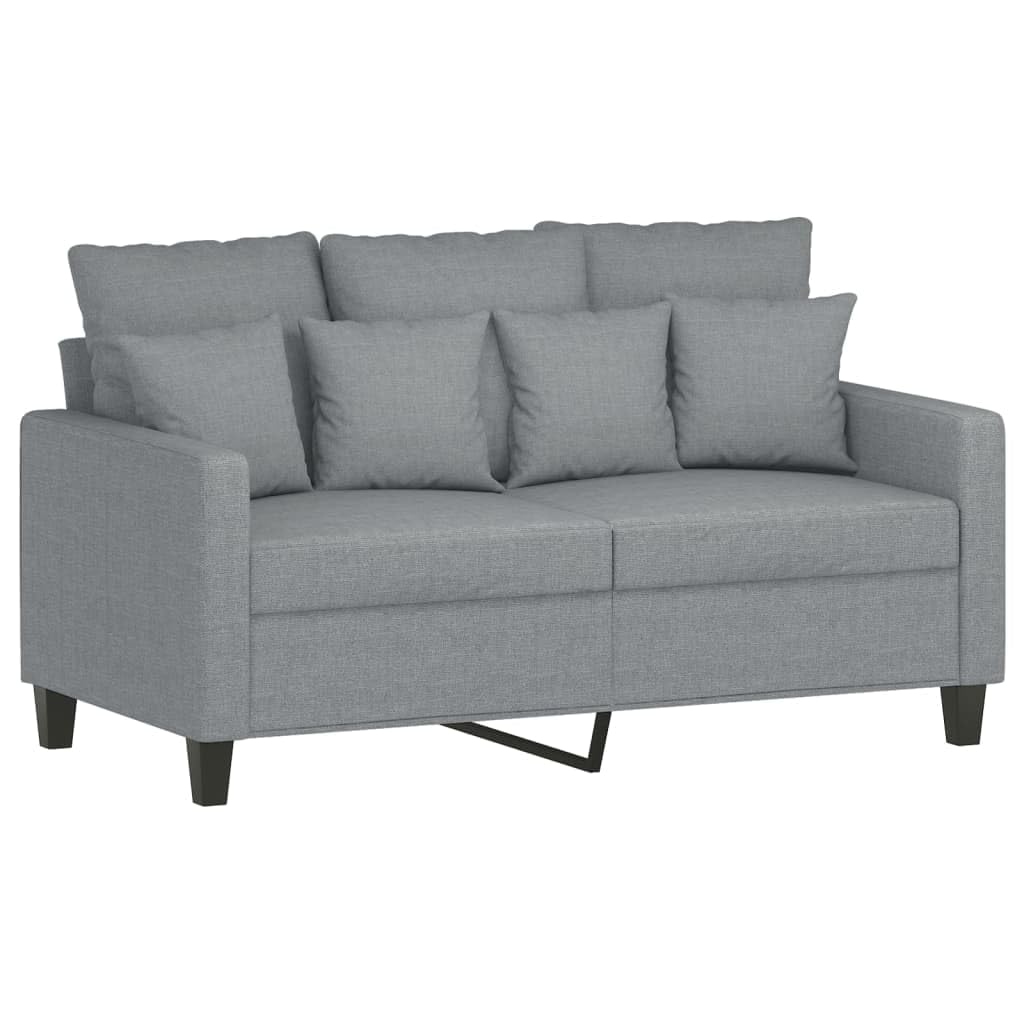 vidaXL Set Divani a 2 e a 3 Posti in Tessuto Grigio Chiaro