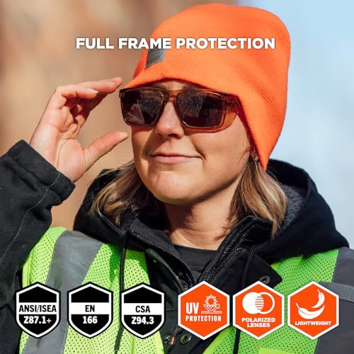 Image of Ergodyne Skullerz SIXTEN Safety Sunglasses with Side Shields, Anti Fog