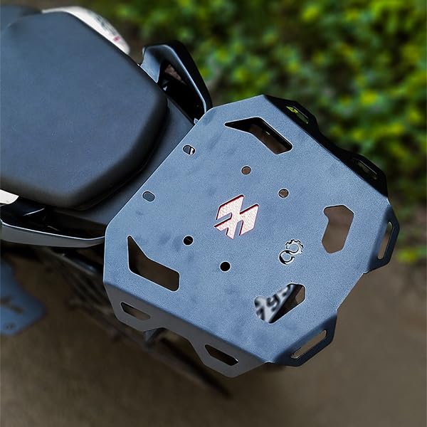 Image of Top Rack Compatible with Bajaj Pulsar N160|N250|F250 (Heavy Pipe) (Without Back Rest) (Tourer)