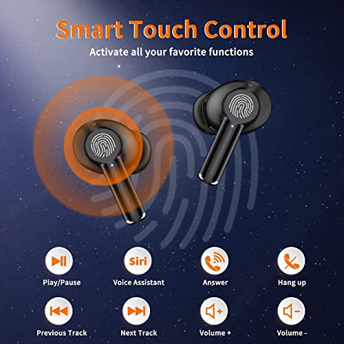 ASDRTB Wireless Earbuds, Bluetooth 5.3 Headphones