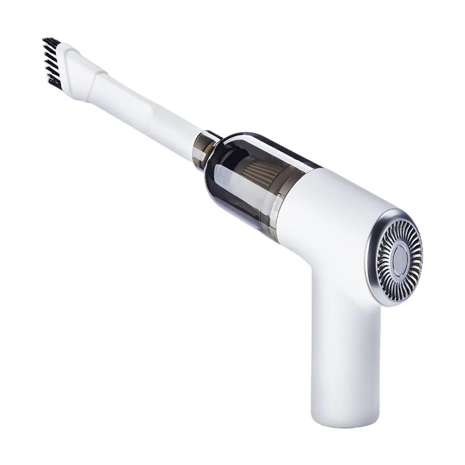 Aspirapolvere For Auto Wireless Portatile USB Con For Domestico A Doppio Uso 6500Pa Mini Pulitore Ad Aspirazione Forte Pulizia Facile Veloce Vari Scenari(White)