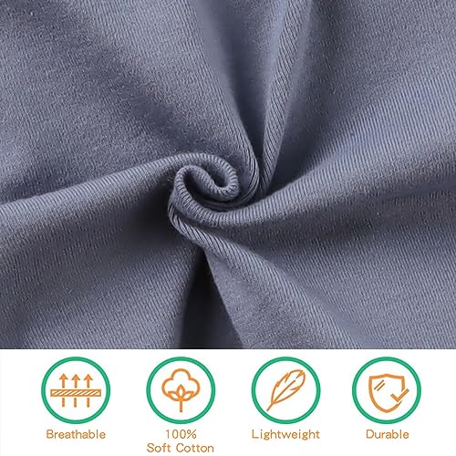 Image of PESAAT Cotton Baby Swaddle Hat Set Newborn Infant Hats Receiving Blankets for Baby Boys Girls