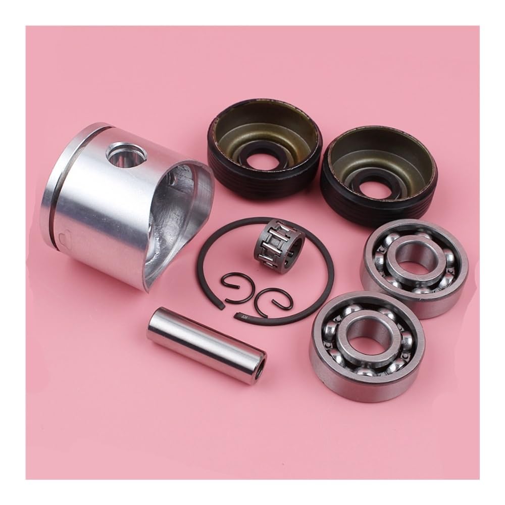 Anillo de Pasador de pistón de 40 mm, circlip, cojinete de cigüeñal, retén de Aceite, Aguja. Compatible con Piezas for Motosierra 41, 141, 141LE, 142 y 142E.