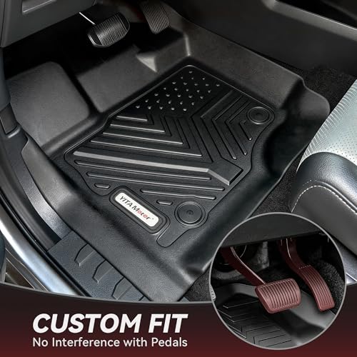Image of YITAMOTOR Floor Mats Fit for 2026-2023 Honda CR-V (Gasoline /Hybrid /e:FCEV) | With Cargo Mat (Upper Position) | All Weather Protection TPE Custom Fit for CRV Floor Liners