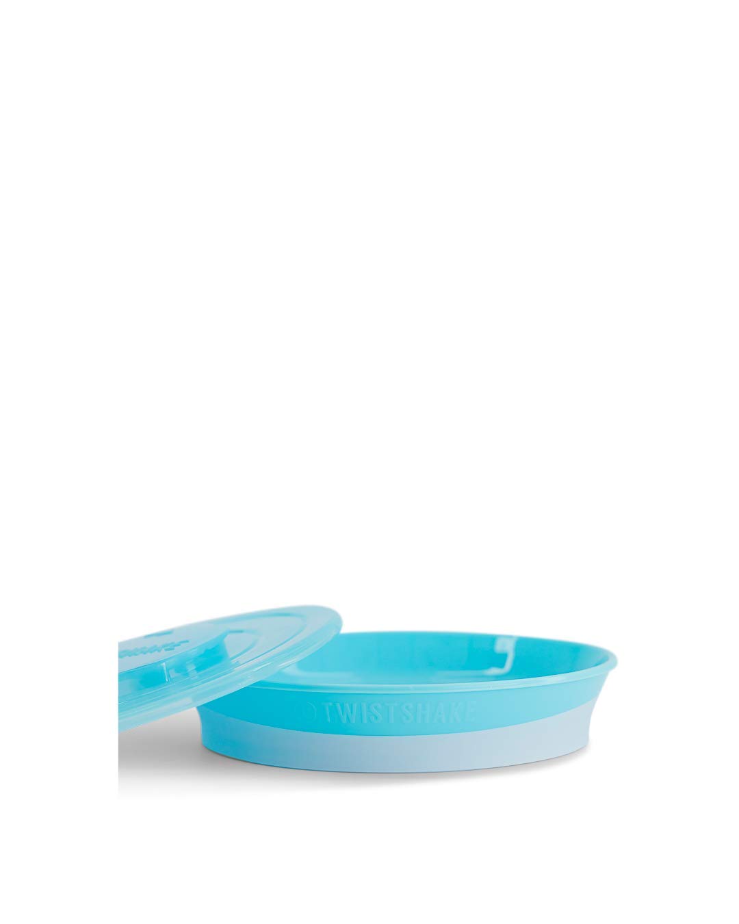TWISTSHAKE Plato Sellado con Tapa PP y Fondo de Silicona, Alimentación para bebes, Vajilla Libre de BPA, 6+ Meses, Azul Pastel