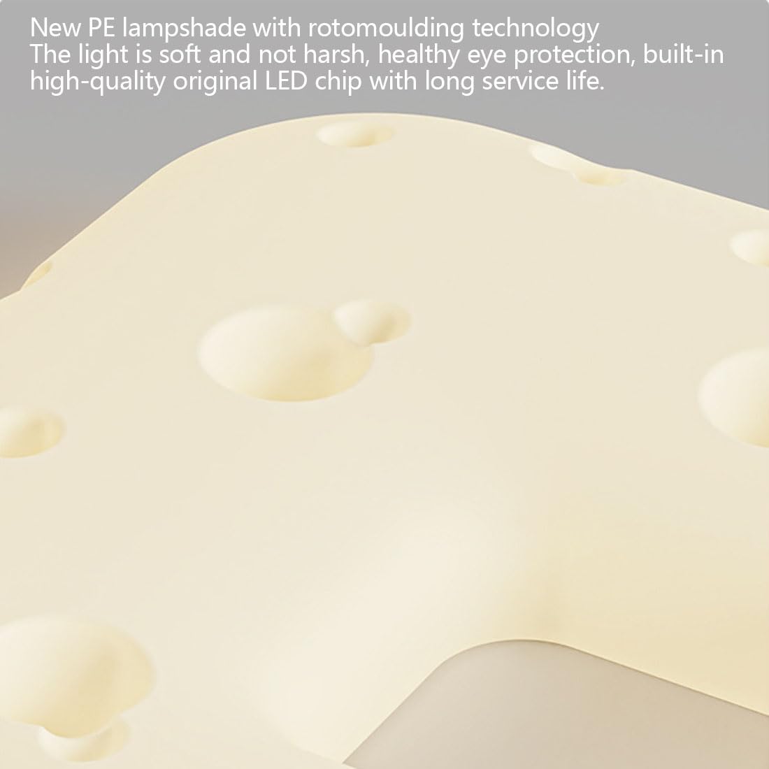Lampada da soffitto in stile scandinavo, protezione degli occhi, moderna coperta per biscotti per camera da letto, lampada per camera dei bambini e lanterne, 48 cm