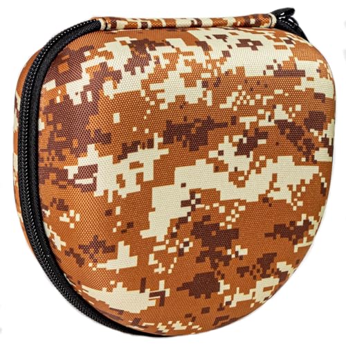 Image of Hard Eva Box Travel Carrying Bag Zipper Protective Pouch Cover Case Shockproof Storage Fits with USB Cable Compatible with Marshall Major 5 /4 /3 /2 Headphone (Camouflage Brown)
