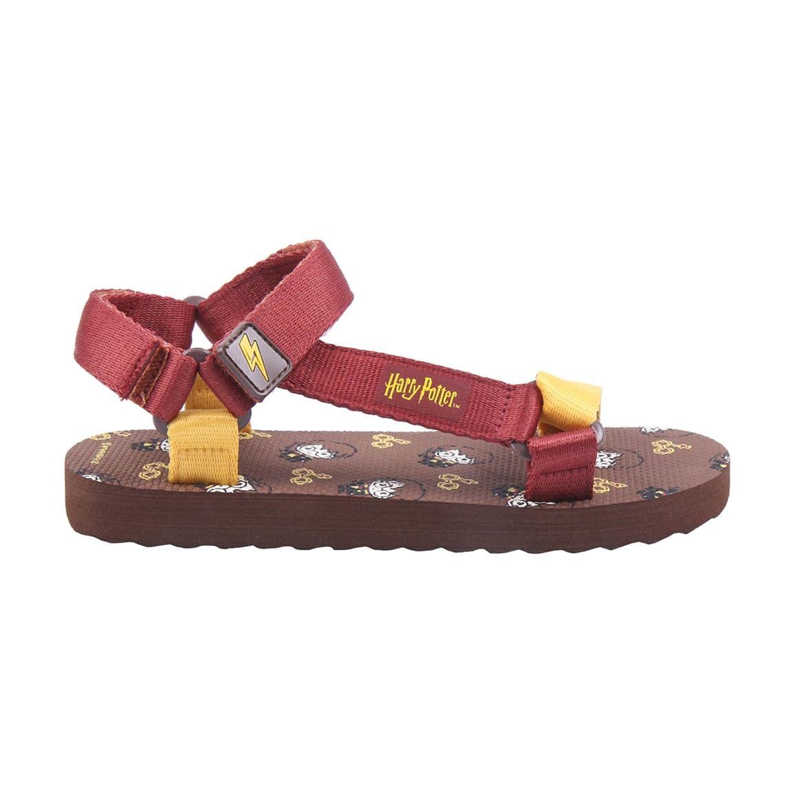 CERDÁ LIFE'S LITTLE MOMENTS Sandalias Playa Velcro Unisex Imprimé avec des Personnages de Harry Potter | Licence Officielle Warner Bros, Sandal, Rouge,