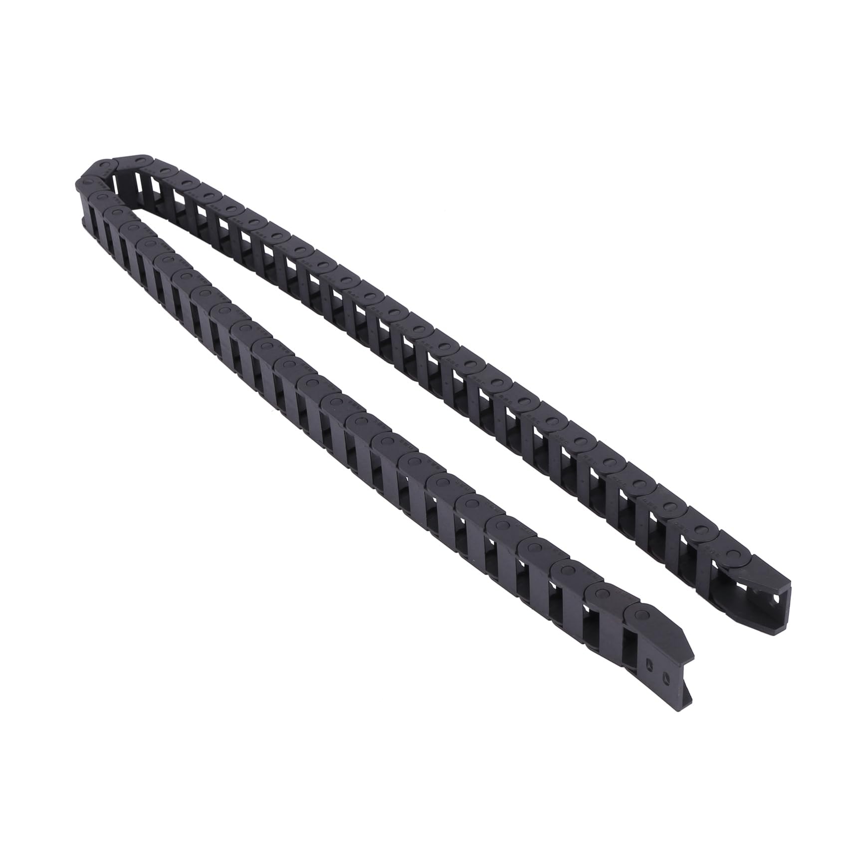 6 Piezas 10 x 20mm 1M Abierto en Ambos Lados Cadena de Arrastre Cable de Remolque de Plastico