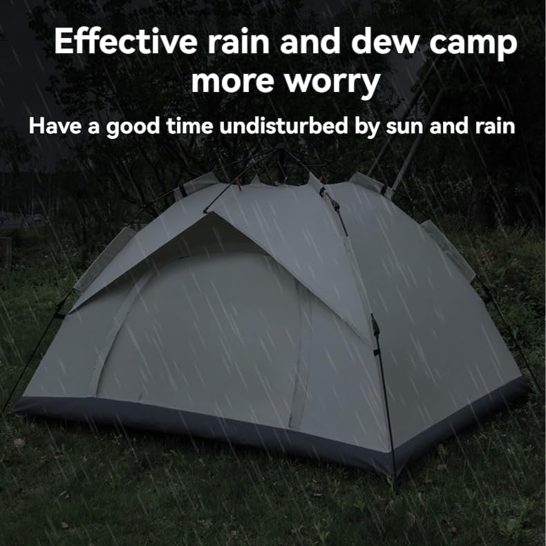 Miniatura 4 de Tienda de campaña - apertura rápida automática, resistente al viento, fácil instalación para exteriores, playa, senderismo, viajes