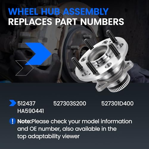 SYKRSS 512437 Rear Wheel Hub Assembly 2PCS for Hyundai Azera Sonata Tucson by SYKRSS - Used condition - Image 5