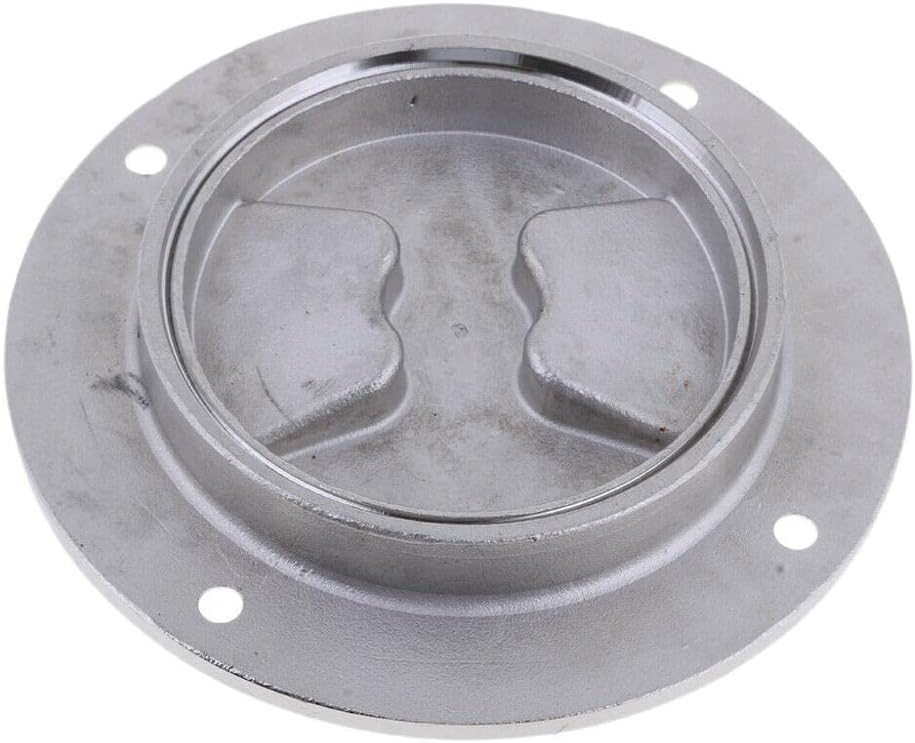 3.3"(107mm) /4.3"(107mm) Boat 316 Stainless Steel Screw-in (Out) Deck Plate Waterproof/Access Cover/Deck Plate/Hatch Cover,Marine Hardware Fittings with Fasterners