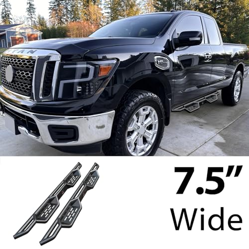 Estribos laterales HD Ridez estilo Drop Down para Nissan Titan miniatura 2