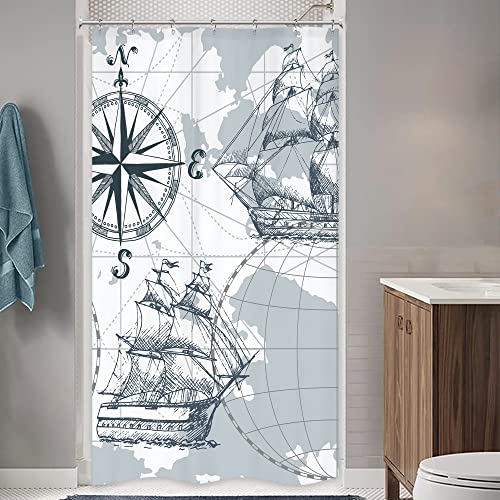 Riyidecor Sailboat Shower Curtains - Image 2