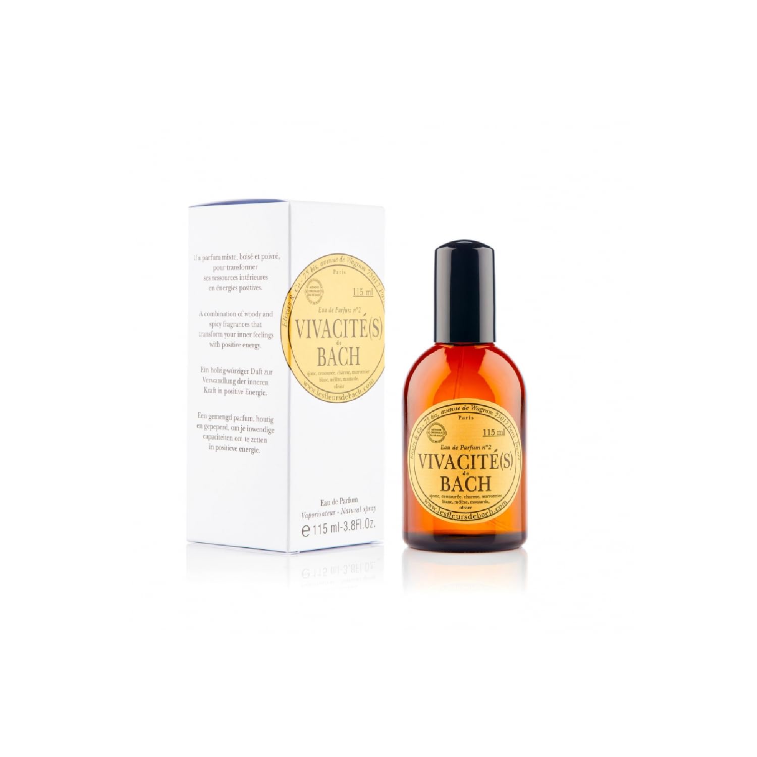 Les Fleurs de Bach Elixirs & Co Eau de Parfum N ° 2 con fiori di Bach Flacone, Organico, Spray, 115 ml