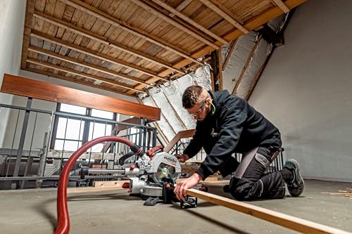 Scie coiffeuse sans fil METABO KGS 18 LTX BL 216 216 mm 18 V Bois - vue 4