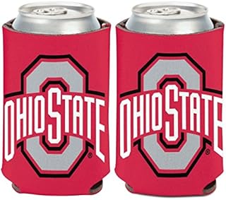 WinCraft NCAA Ohio State University Buckeyes 1-Pack 12 oz. 2-Sided Can Cooler