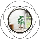 Taille parfaite : le miroir mesure 30,5 cm/40,6 cm/50,8 cm/61 cm. Plusieurs tailles disponibles. Il est tout simplement parfait pour décorer la chambre/le salon ou l'entrée comme décoration bohème ou l'accrocher dans la salle de bain comme miroir fonctionnel