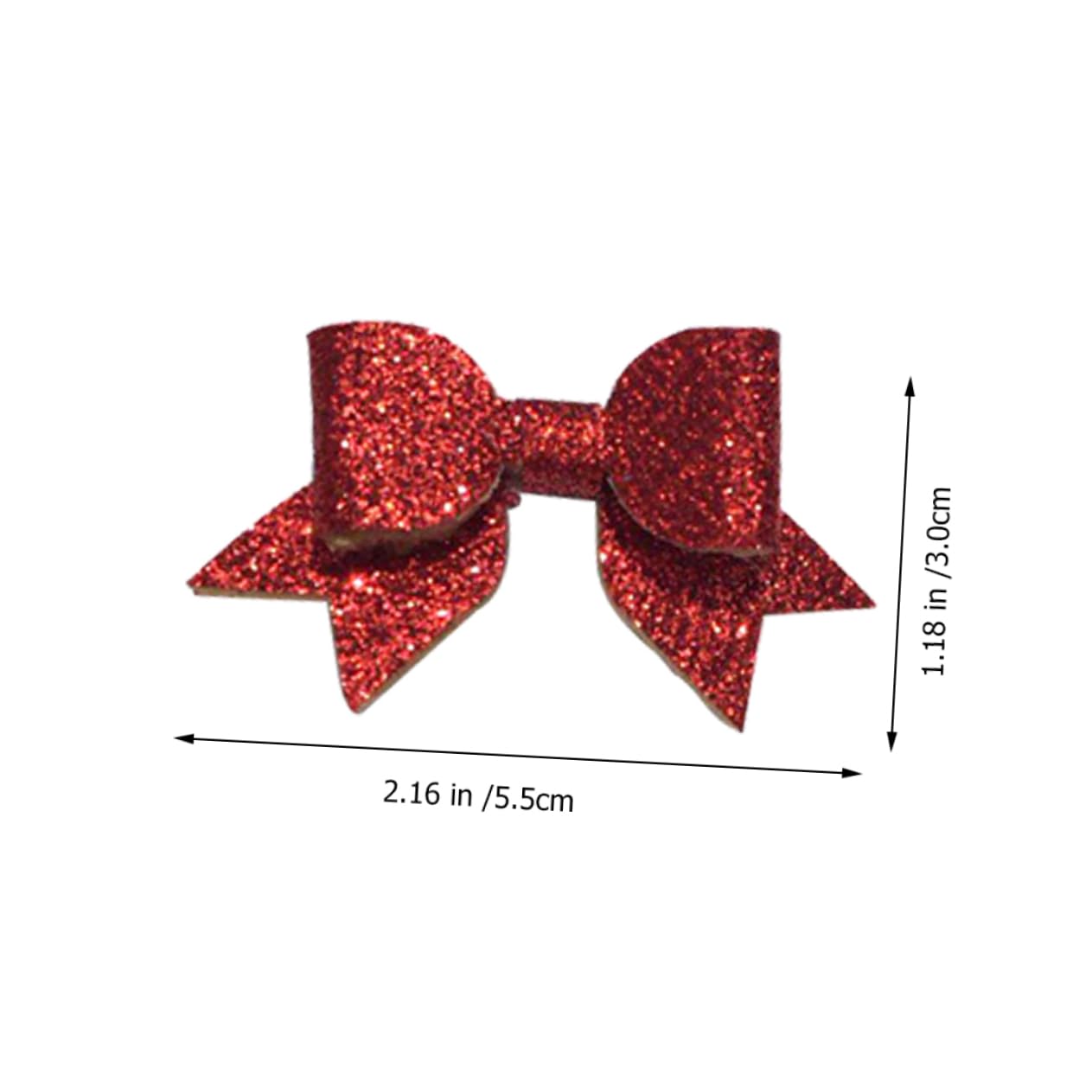 POPETPOP 10Pcs Glitter Dog Hair Bows Clips Hair Accessories for Dogs Occasion Keeps Hairstyle Place Dog Lovers