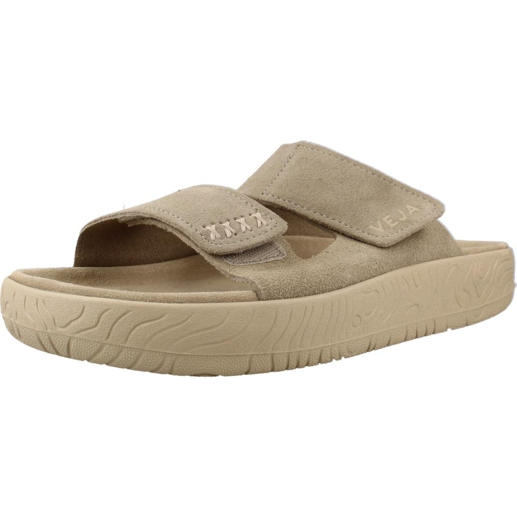 Veja Women's Gray Etna Suede Sandal - Sliders - 4 Uk- Shoes