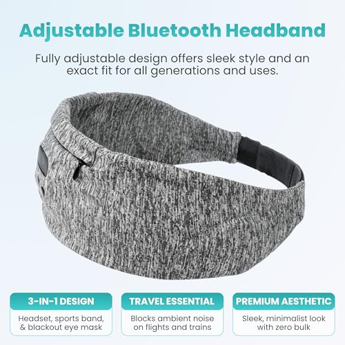 TheraZen Adjustable Wireless Comfort Headband - Bluetooth Headphones Headband for Exercise, Sleep, Travel, and Relaxation - image 4