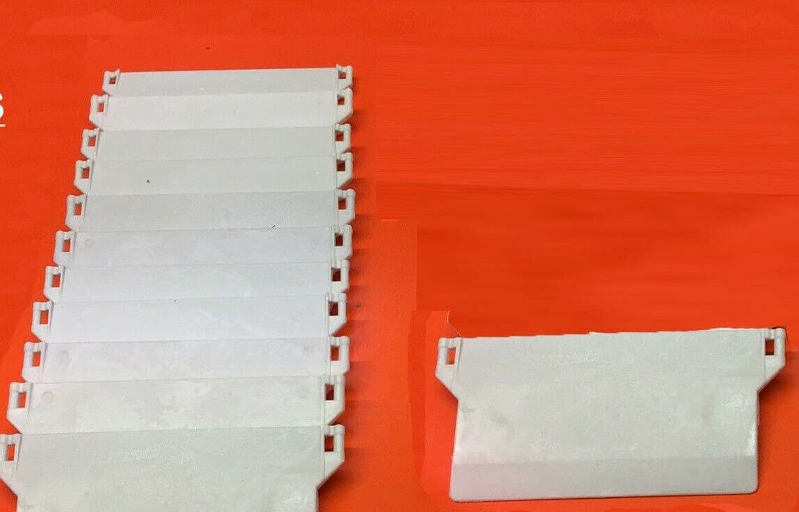 A.w White Vertical Blinds Bottom Weights For 3.5" (89Mm) Repairs & Spare Parts (Pack Sizes:10)