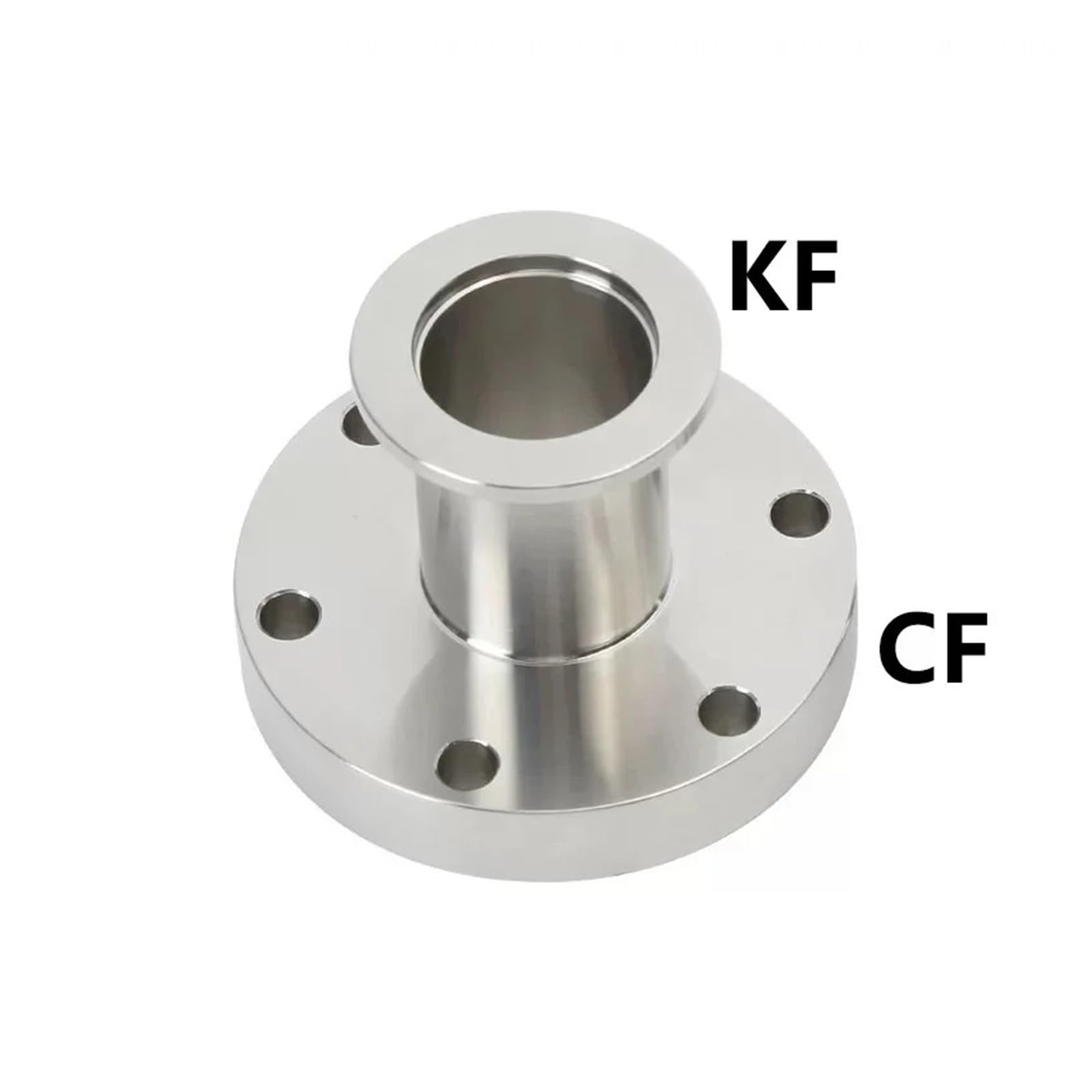 Adaptador de brida alto vacío CF a KF, reductor recto KF16 CF16(CF50 to KF16)