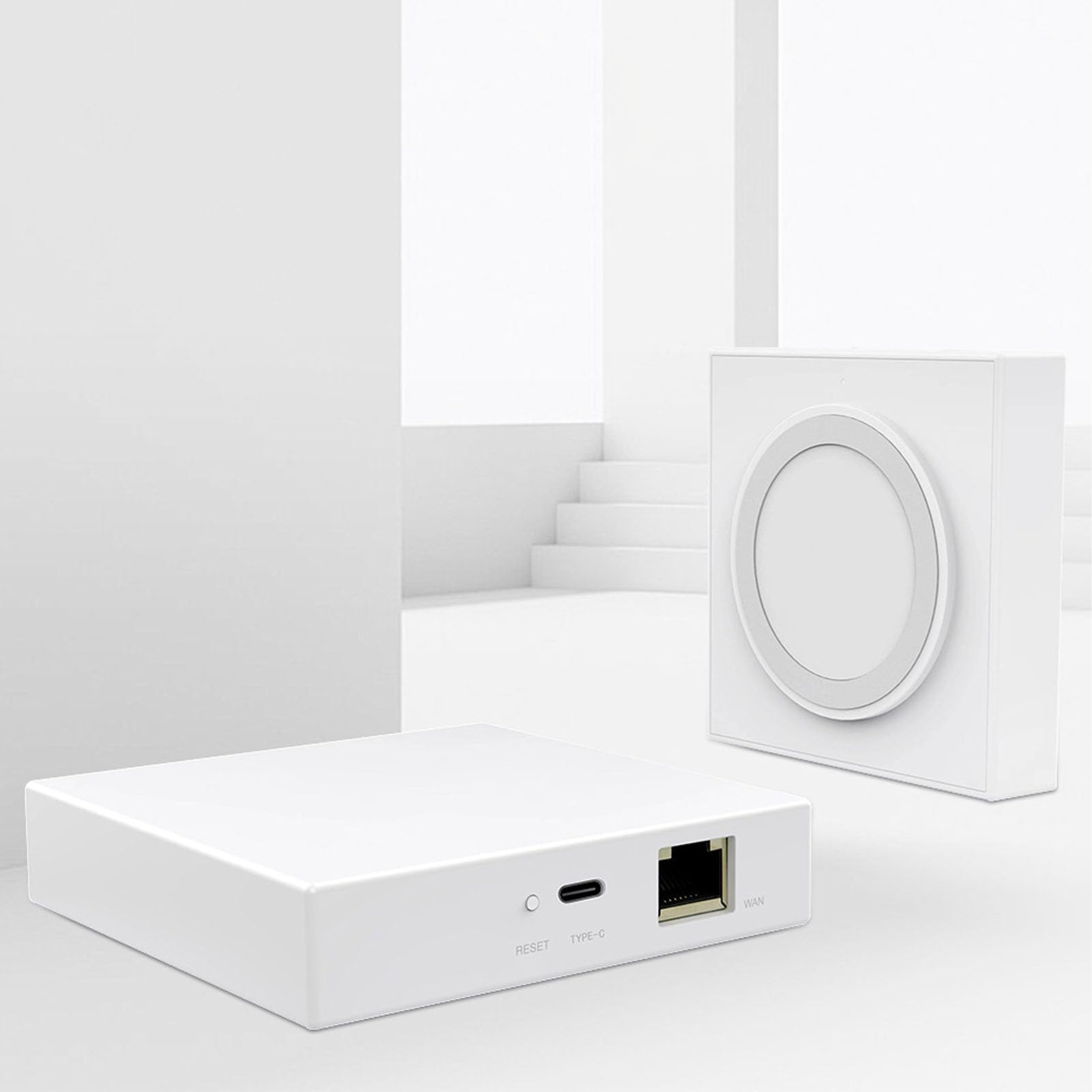 Hyuduo Hub per Casa Intelligente Cablato 3.0 con Porta RJ45 Supporta 200 Dispositivi per la Sicurezza Domestica Automatizzata e il Controllo dell'illuminazione