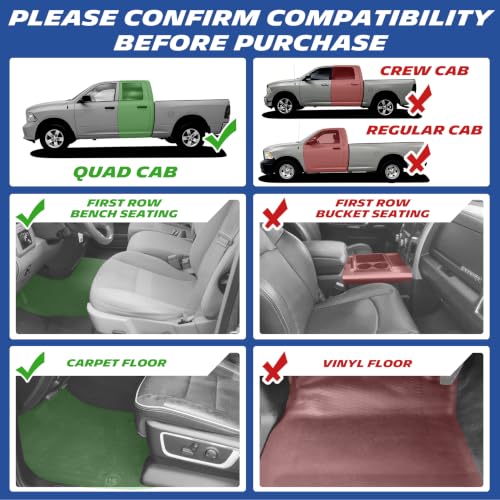 Image of Michelin Vehicle Mats for 2013-2018 Ram 1500 Quad Cab Bench Seat