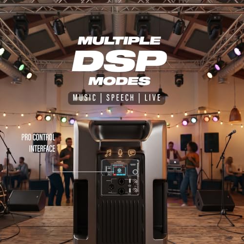 Image of DIGIMORE 2800W Active Speaker with 12 inch Woofer & 1.75 inch Titanium HF | BT 5.3 & TWS | 4 DSP Modes | 2 XLR /6.35mm Input Ports | Class-D Amplifier | Ideal for DJ, Live Events & Performances (D-1205)