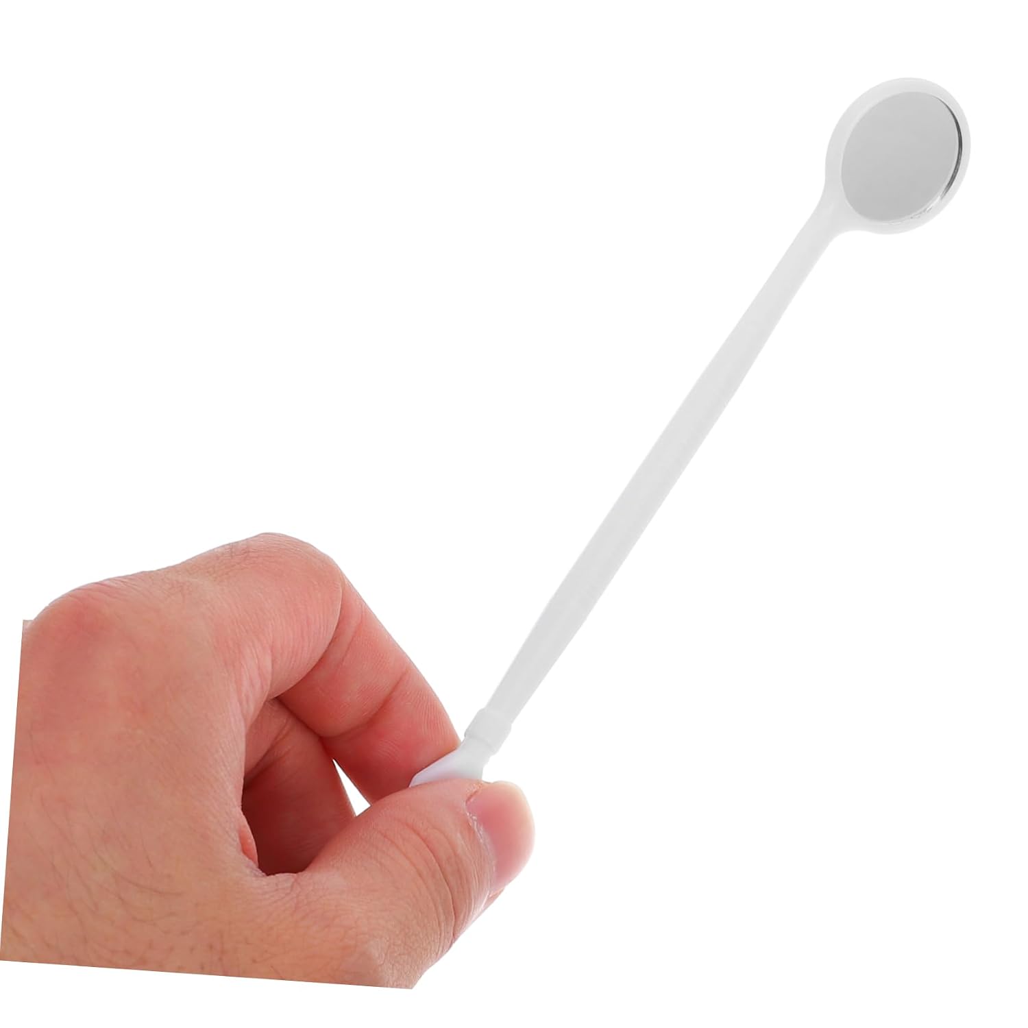 COLLBATH 100pcs Dental Mirror for Teeth Cleaning Inspection Portable Tooth Shaped Oral Care Tool Accessories
