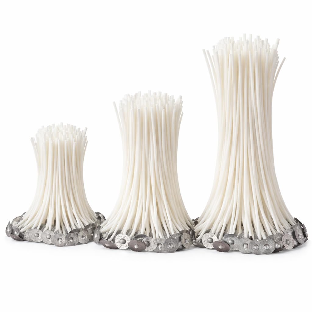 Candle Wicks for Candle Making - 150 Piece 3-5-7 Inches Pre-Waxed Cotton Wicks Combo with Metal Sustainer for DIY, Candle Making Christmas and Diwali Celebration-image-9