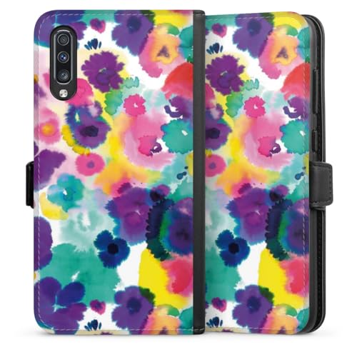 Etui antichoc Galaxy A70s avec protection écran totale et design floral