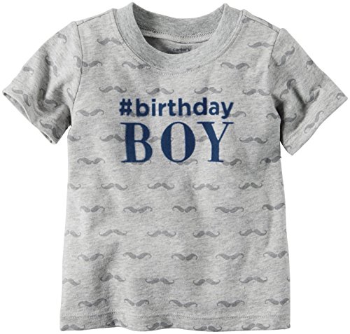 Carter's Birthday Tee, Heather, 9 Months