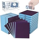 KQCXIK 18 Pack Double-Sided Sanding Sponge, Wet Dry Sanding Blocks 80/100/120/180/220/240 Grit, Washable Sandpaper Sponge Assortment Pack for Curved Wood Furniture Paint Drywall Metal