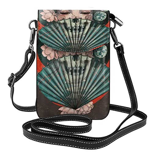 Petit sac à main Geisha japonaise pour téléphone et cartes