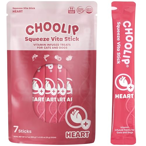 Choolip Squeeze Vita Stick Lickable Cat and Dog Treats, 7-Count