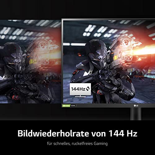 LG Electronics 27GN800P-B Ultragear Gaming Monitor 27" (68cm), QHD, Nano IPS, 1ms GtG, 144 Hz, HDR10, 99% sRGB, Super Resolution+, Motion Blur Reduction, NVIDIA G-Sync, AMD FreeSync - Schwarz – Bild 5