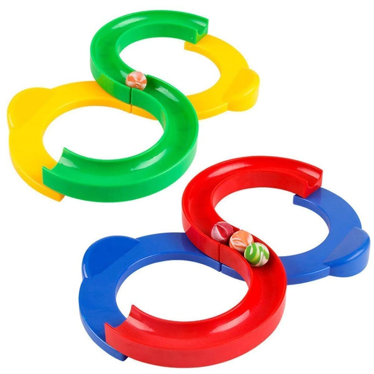 OPINA 8 Shape Infinite Loop Interaction Balancing Track Toy Creative Track with 2 Bouncing Balls for Kids, Best Hand-Eye Coordination Developing Indoor Games for Kids - Multicolor (Pack of 2)-image-11