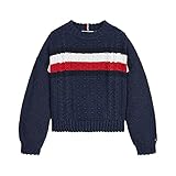 Ravviva i tuoi outfit con il tocco colorato del pullover iconico, realizzato in un mix di lavorazioni a maglia intrecciata, a coste e a nido d'ape