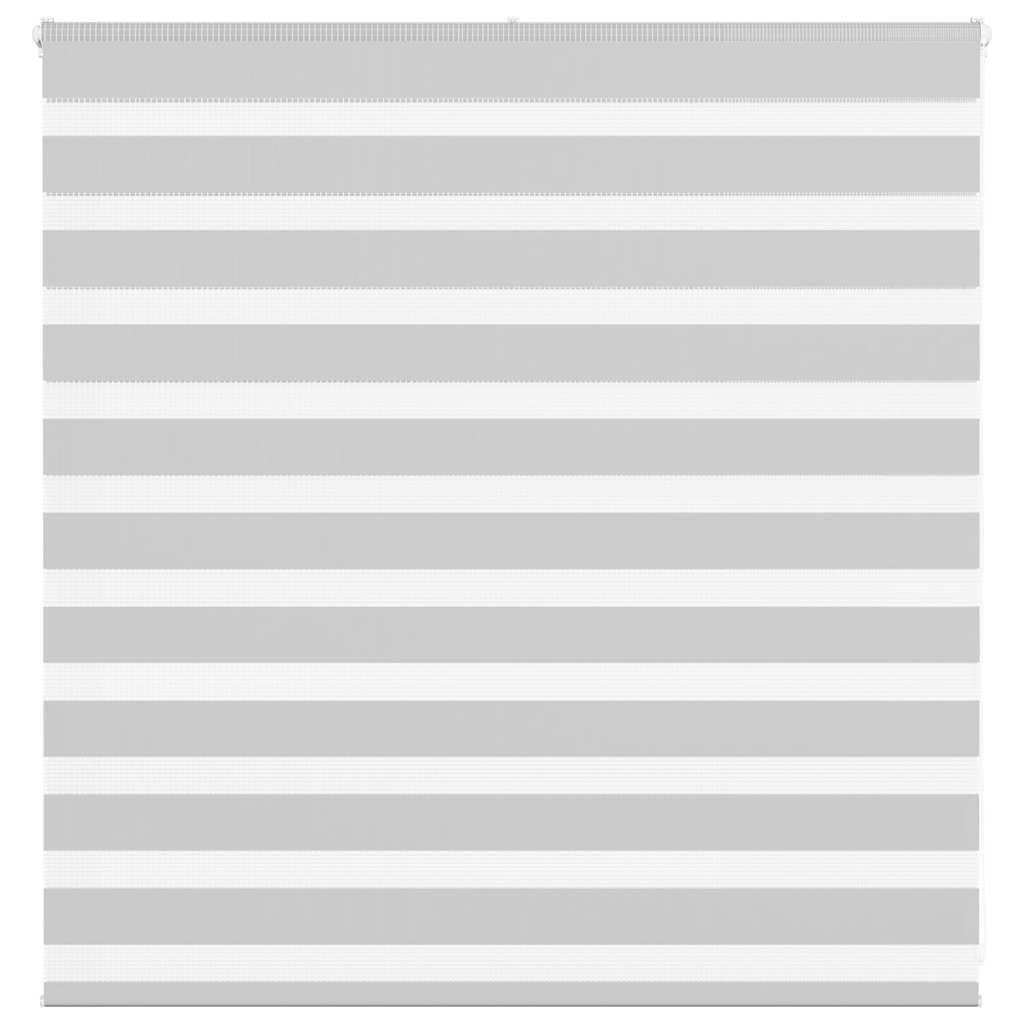 Store Zébré Jour Nuit 150x100 cm, Store Enrouleur Double Couche sans Perçage en Polyester Gris Clair pour Salon et Chambre, Rideau Tamisant et Occultant Réglable avec Chaînette