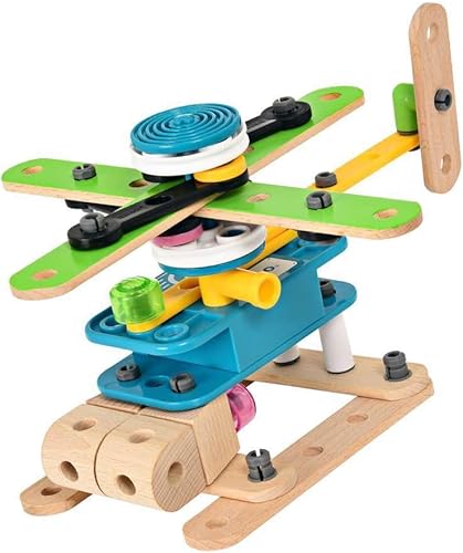 Miniatura 6 de Brio Builder 34591 - Juego de motor de construcción - Juego de construcción de 120 piezas STEM juguete con piezas de madera y plástico y un motor
