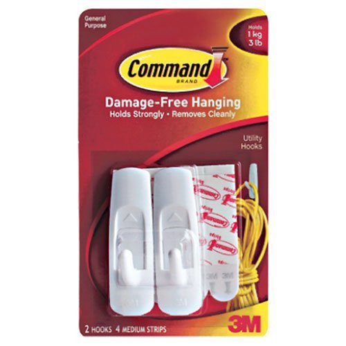 Command Medium Hooks, White, 8-Hook (B01KVF3TY2) Amazon Price History, Amazon Price Tracker